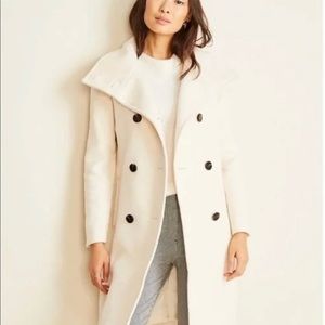 NWT Ann Taylor Funnel Neck Wool Coat